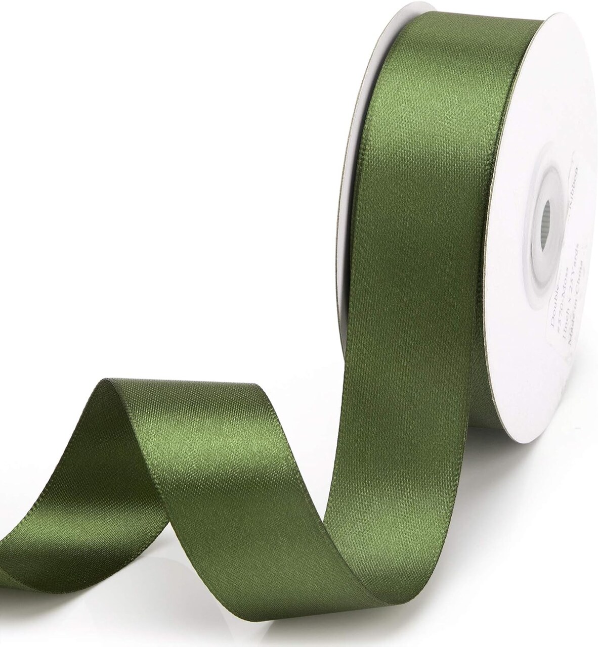 Double Face Satin Ribbon 1Inchx25Yards Double Sided Solid Polyester Ribbon